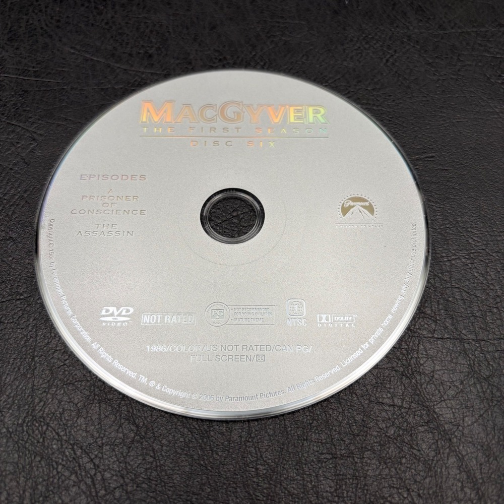 MacGyver The First Season Disc Six DVD Replacement Episodes 21 22 Paramount 2006